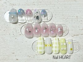 ガーリー春ネイル