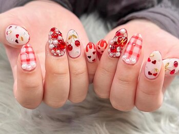 リアネイル(Rianail)/さくらんぼネイル