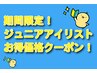 ジュニアアイリスト★オフ込み/フラットダブル100束　【200本】2800円