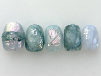 アイネイルズ 池袋店(I-nails)/グリーンマーメイド