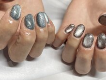 ローズバイ エムウィッシュ 太田川店(Rose by M.wish)/アシメントリーマグネットネイル