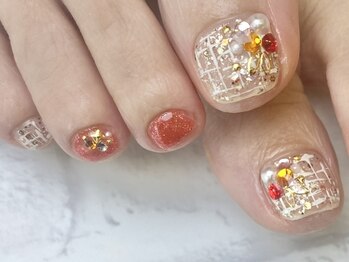 ネイルズ デイト フロム ノンブリック(Nails date From Nomblic)の写真/駅近で通い易い☆チラッと見えるフットまで美しく♪女子力UP!!【1色塗りorグラデーション(ケア込)¥5500】