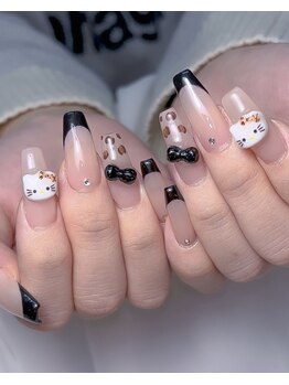 ホランイネイル(HORANGI NAIL)/フリーアートM＋長さ出し