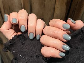ブルーグレーのワンカラー