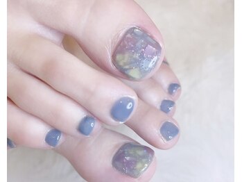 シェリエ(Cherie)/フット/シェル×マーブルネイル