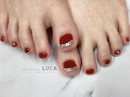 M-29 大人ガラスフレンチネイル