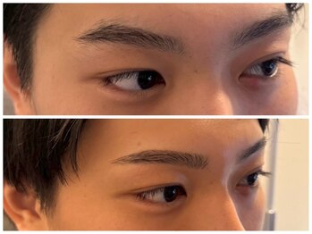 スリーピース(3Peace)/ストレートアーチ眉Before/After