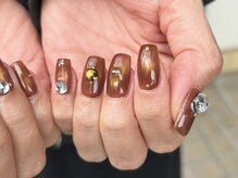 ラグ ネイル(RAG nail)/ブラウン/パーツ/秋ネイル