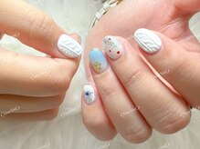 ノア ネイル(Noa Nail)/チェック　ニット　持ち込み8990