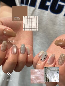 ミュースタイル(mieux style)の写真/【オフ無料★平日限定!!アート付定額ネイル¥7280～/オーダーネイル¥8680～】+¥1100でパラジェル変更◎