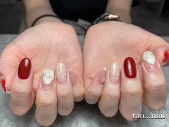 タオドットネイル(TAO...nail)の写真/トレンドを取り入れた個性派ニュアンスアート【定額TAO.Clear¥4700/TAO..Simple¥5600/TAO...Design¥7100】