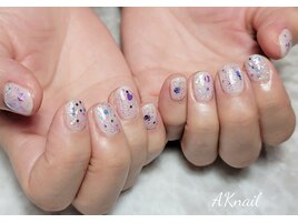 ワンカラー×ラメ