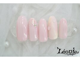 シンプルニュアンス×水滴ネイル