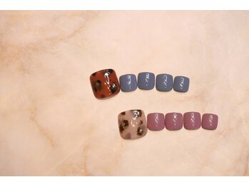 ブリオン 六本松店(Bullion)/オータムべっ甲ネイル　フット