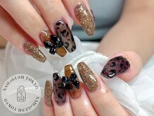 ネイルズガッシュトウキョウ 横浜西口店(NAILsGUSH TOKYO)/ヒョウ柄ネイル/ラメ