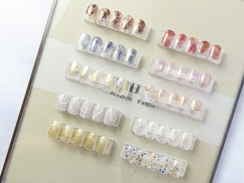 クレオエール(Cle’o air)の写真/【パラジェル登録ネイルサロン】シンプル~季節を捉えたトレンドデザインを短めの爪でも楽しめます♪