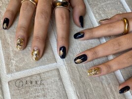 【パラジェル】navy × gold