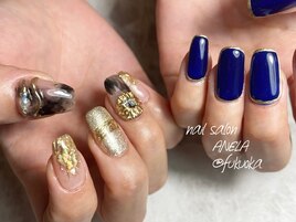 ちぐはぐジュエリーネイル
