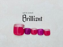 ネイルアンドまつげエクステのお店 ブリリアント 草加(Brilliant)/Foot 　定額9900円コース