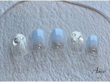 エイミー 大宮店(AMY)/ラメグラ×クリスタルネイル