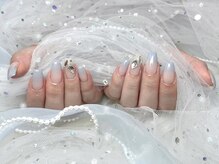 ベルグローアルファネイル(BELLE GROW ALPHA NAIL)/くすみブルーグラデーション
