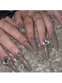 フラッシュ逆グラデで大人っぽ