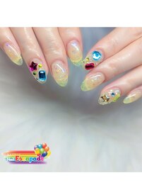 宝石ネイル