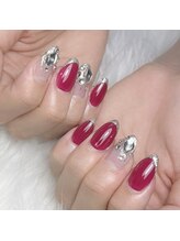 モモ(Momo)/ガラスフレンチ×スワログラデ