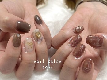 ソウ(sou.)/トレンドニュアンスネイル♪