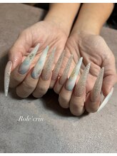 ロレクラン(Role'crin)/ブルー大理石ネイル