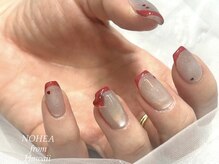 バレンタインネイル