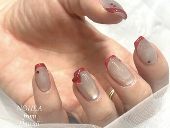 バレンタインネイル