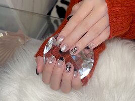 マグネット×手描きリボン