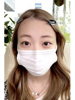 アイプレイエヌ インザラフ(eyeplayN...in the laf)/眉毛とまつ毛before