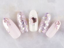ネイルプラザ 河原町OPA店(NAIL PLAZA)/キラキラバレンタインネイル☆