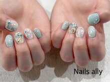 ネイルズアリー 立川店(Nails ally)/シェル×フラワー×ブライダル