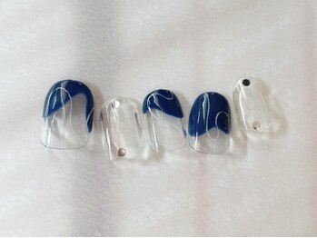 アイネイルズ 梅田店(I nails)/うねうねニュアンス韓国¥8200