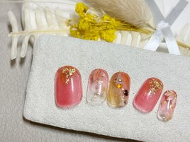 紅葉感じる　もみじネイル！