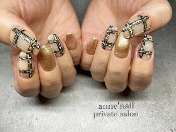 アンネイル(anne nail)/チェック柄