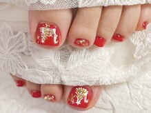ララ(LALA)/クリスマスフットネイル