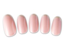 プラスネイル 北千住東口店(PLUS NAIL)/【110】先端ラメ×上品￥5,489