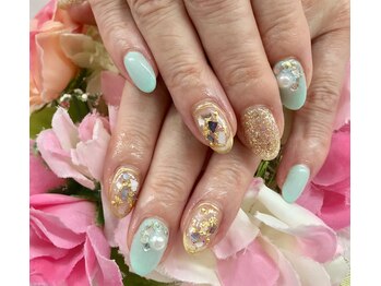 ディーネイル 京橋(D-nail)/【立和名】春色シェルネイル