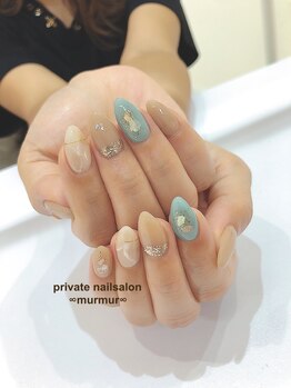 プライベート ネイルサロン マーマ(murmur)/当店人気天然石デザイン