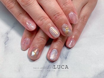 ネイルアトリエルカ(nail atelier LUCA)/M-719 大人上品バカラネイル