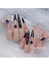 チップ長さだし対応◎しっかりロングも Y2K ネイルも OK◎