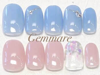 ジェンマーレ 青葉台店(Gemmare)の写真/良心的価格だからご新規様もネイル初心者様も気軽にネイルが楽しめる!ラメグラ¥5700/シンプルコース¥6480♪