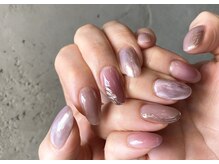 アロナ ネイルサロン アンド スクール(alona)/大人なピンク×パープル♪