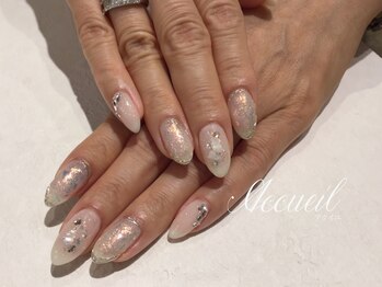 アクイユ 銀座店(ACCUEIL)/夏のキラキラネイル