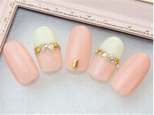 ネイルズガッシュ 大森駅前店(NAILs GUSH)/バイカラービジュー☆