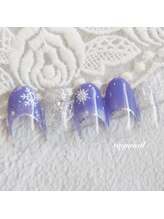 たゆ ネイル(たゆnail)/パープルフレンチネイル